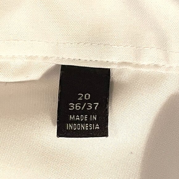 Men's White "LAUREN" BY Ralph Lauren Button Down Dress Shirt - Picture 4 of 4